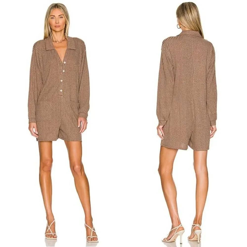 Onia Ribbed Knit Playsuit S